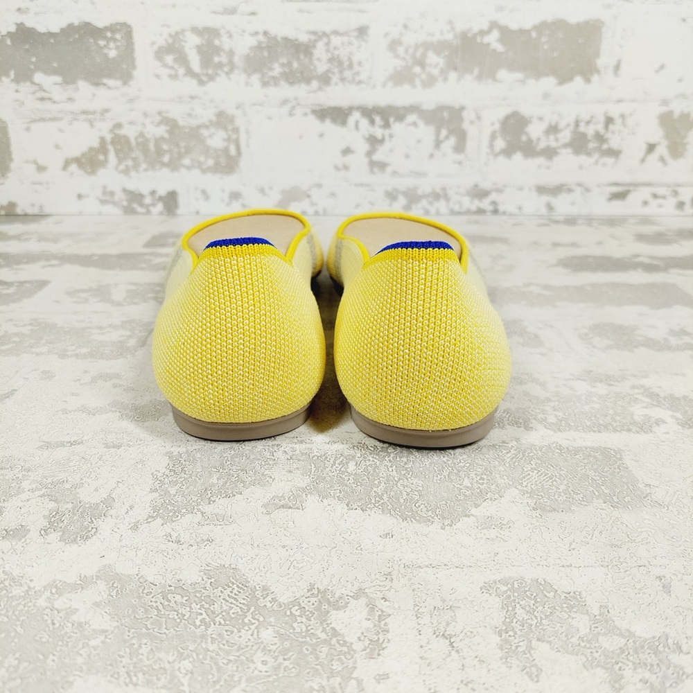 NEW Rothy's The Flat Lemon Stripe Slip On Round Toe Ballet Shoes  F298 - Picture 2 of 8
